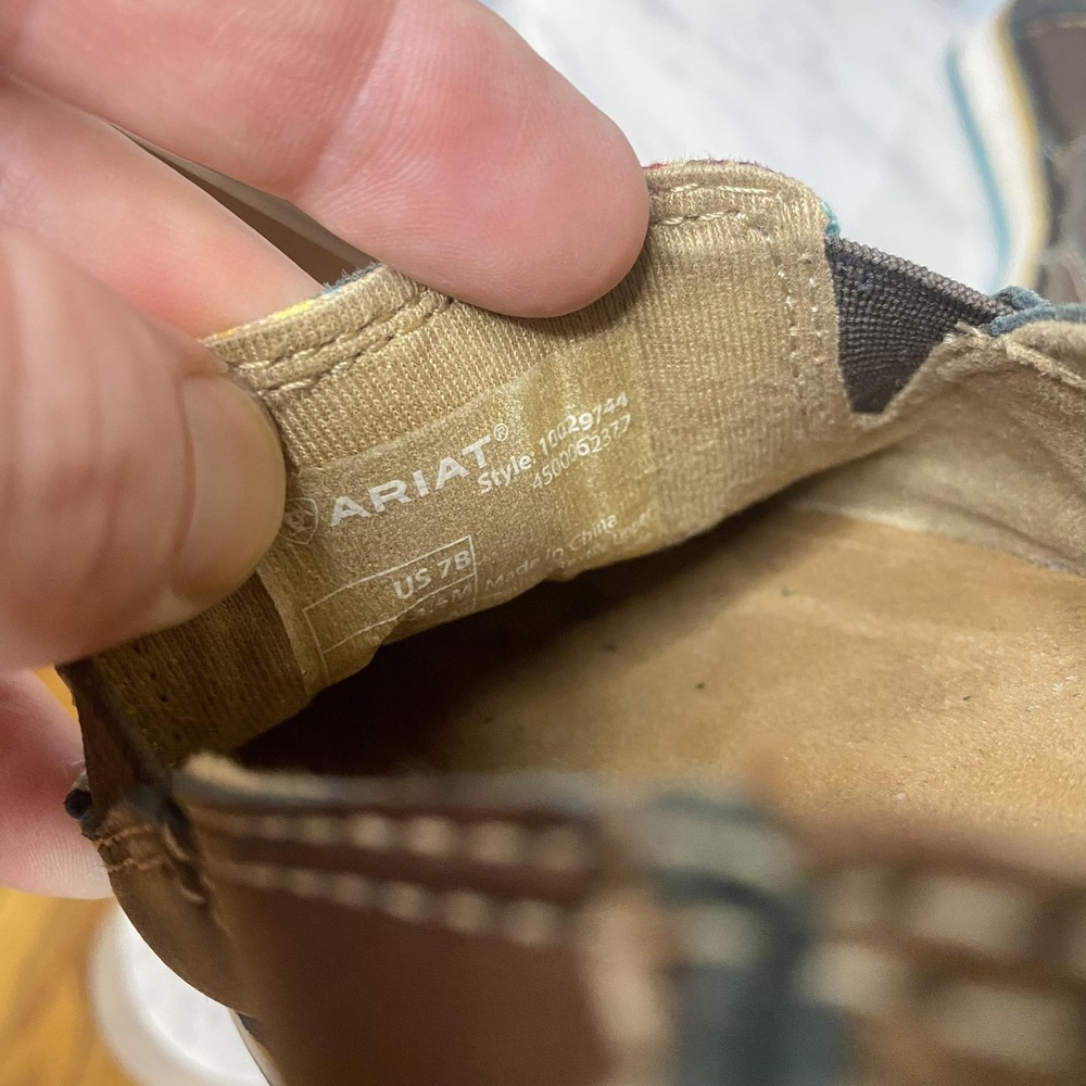 Ariat Cruiser Loafer Shoes Womens Size 7 Multicolor Leather Canvas 10029744 - Picture 10 of 11